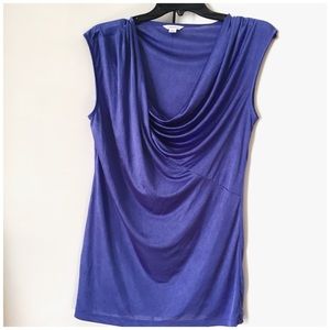 Calvin Klein shiny purple top